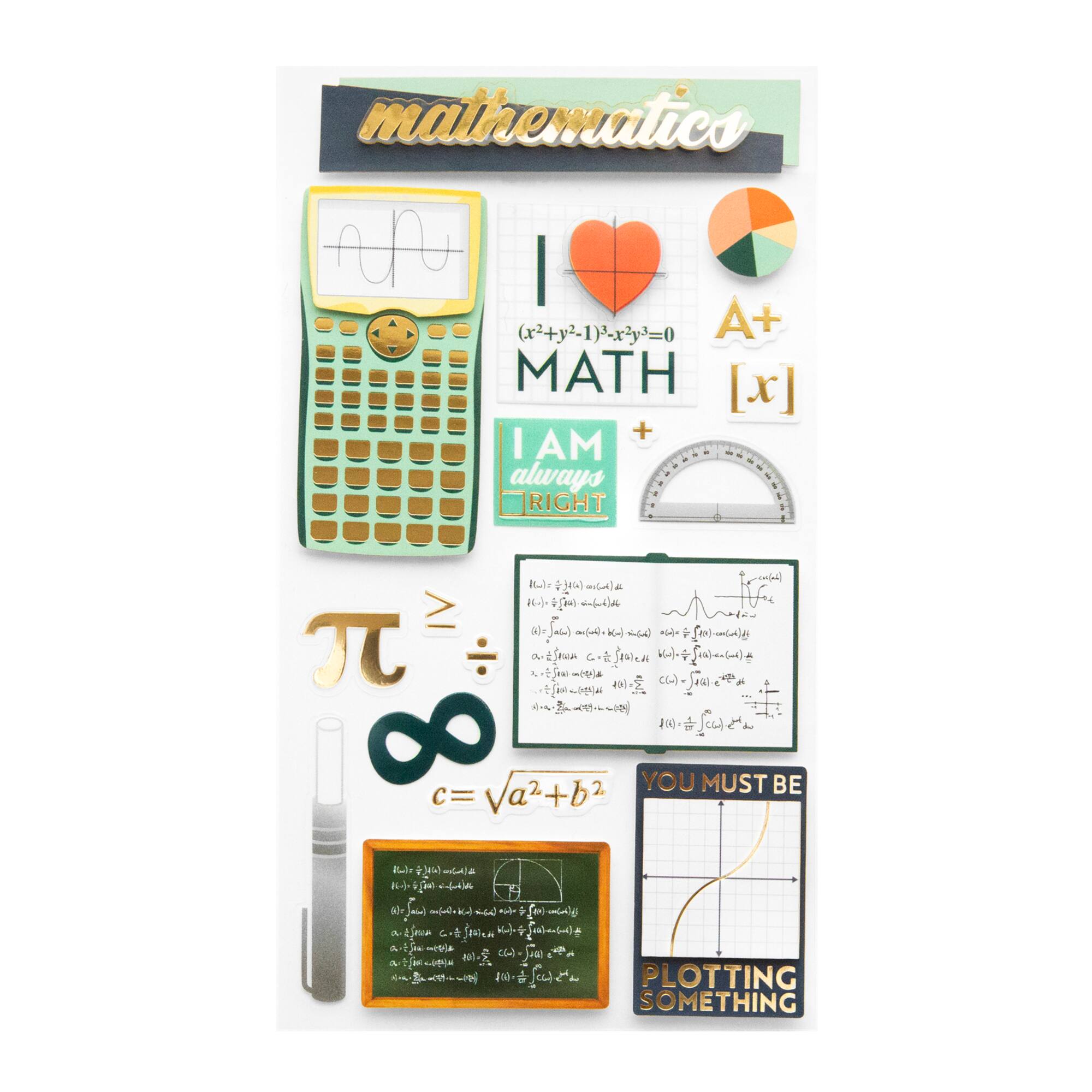 Math Dimensional Stickers by Recollections™